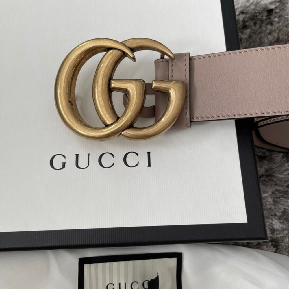 Gucci Marmont Double G Belt - Authentic